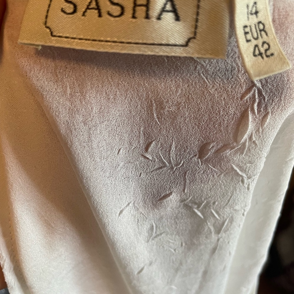 🌞🦋 Fits M Gorgeous flirty white summer top - Picture 4 of 7